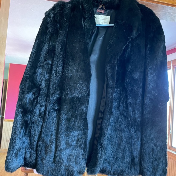 Real Rabbit Fur Coat - Picture 1 of 5